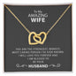My Wife | You are amazing - Interlocking Hearts necklace