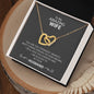 My Wife | You are amazing - Interlocking Hearts necklace