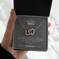 My Wife | You are amazing - Interlocking Hearts necklace