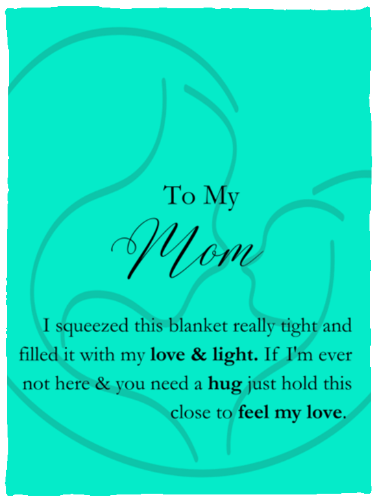 "Mother and Child" Plush Fleece Blanket - 30x40