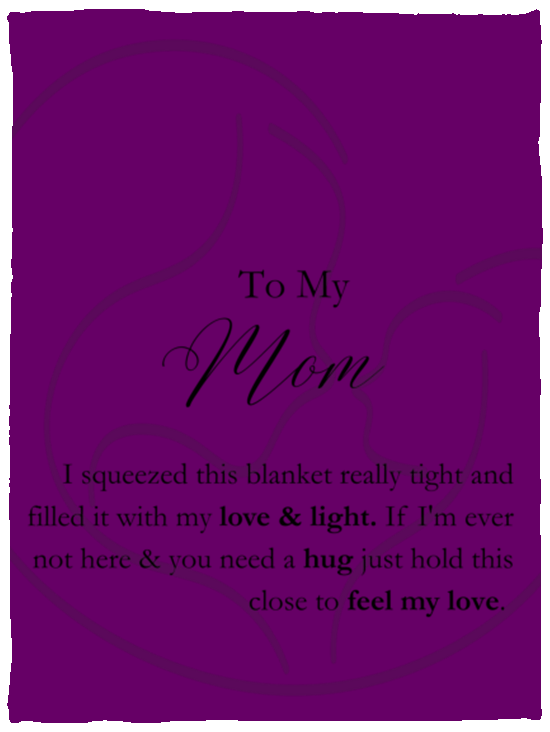 "Mother and Child" Plush Fleece Blanket - 30x40